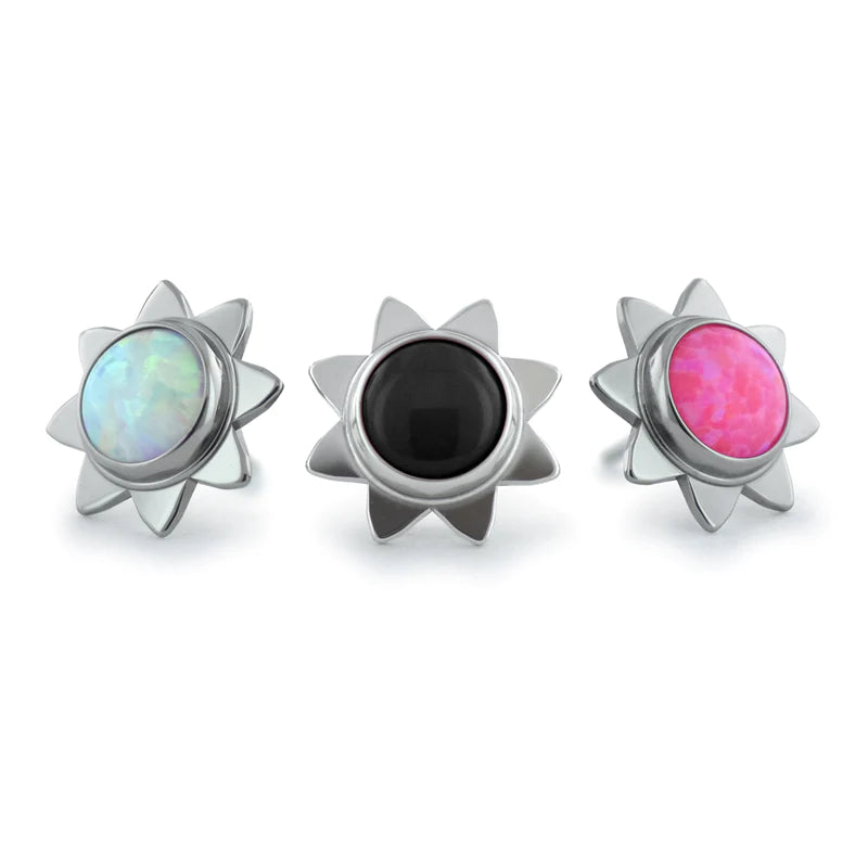 Sun Cabochon Bezel - Titanium