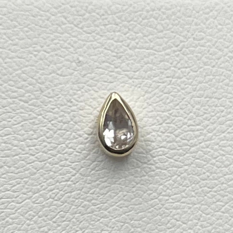 Bezel Set Pear Sunstone