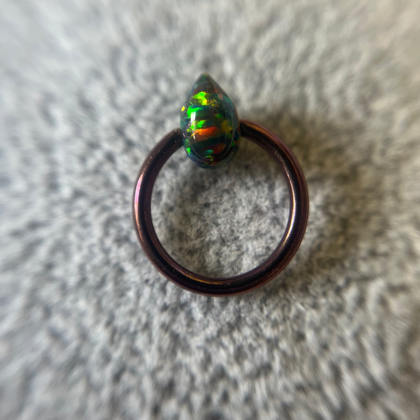 Teardrop Opal Captive Bead