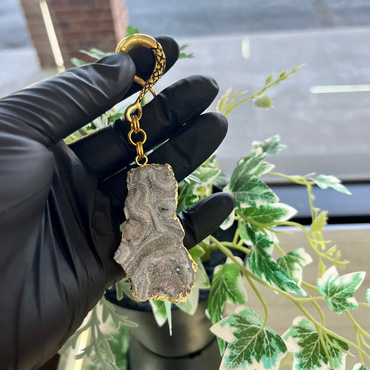 Druzy Grey/Blue Agate Weights