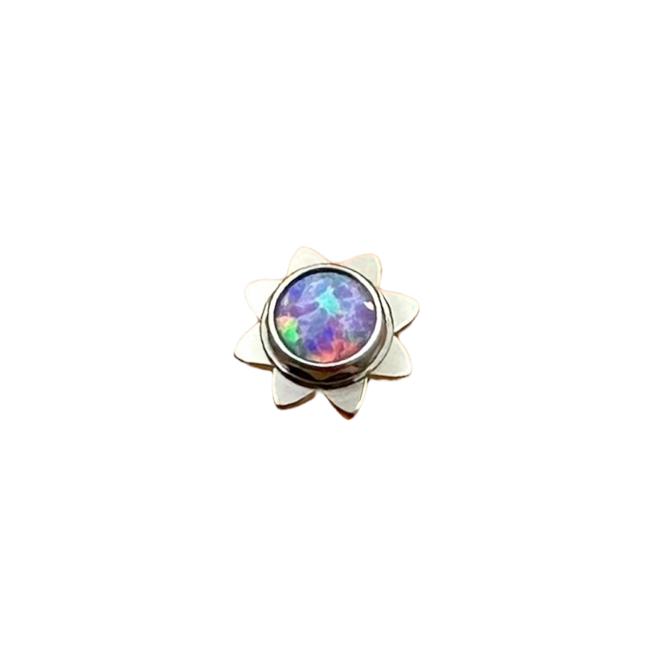 Sun Cabochon Bezel - Titanium
