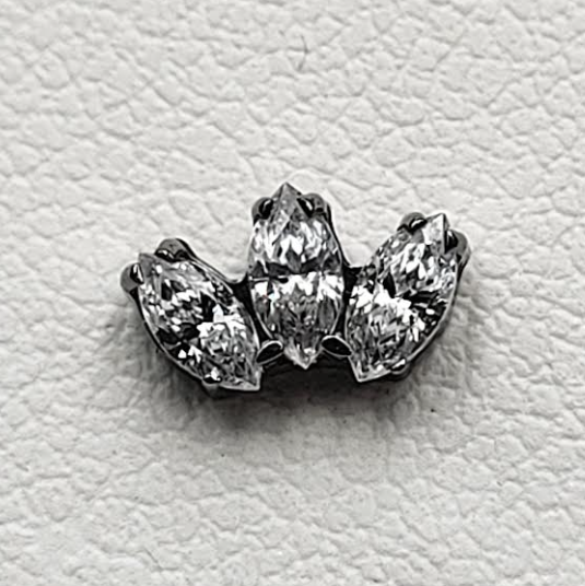 Triple Marquise Fan - Titanium