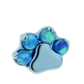 Paw Print With Gems