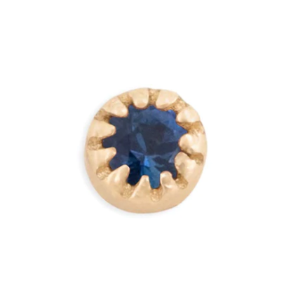 Scallop Bezel Set Gem