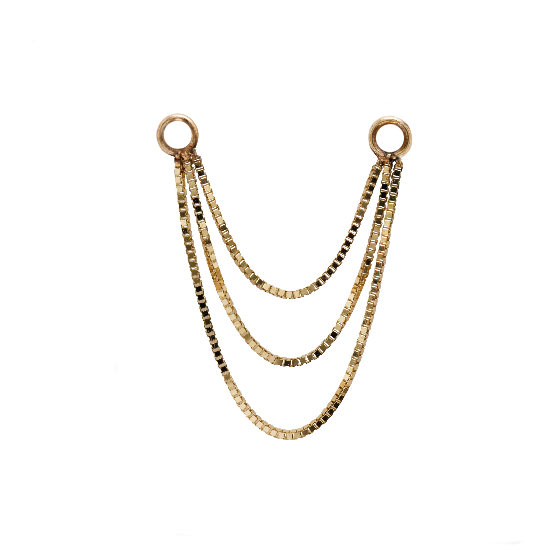 Triple Graduating Box Chain