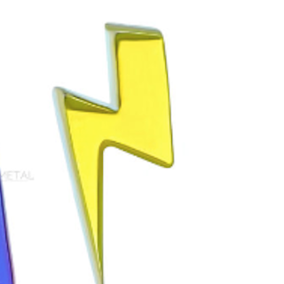 Lightning Bolt - Titanium - Threadless