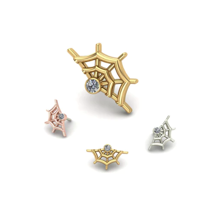 Spider Web with Gem Small