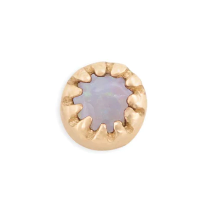 Scallop Bezel Set Gem
