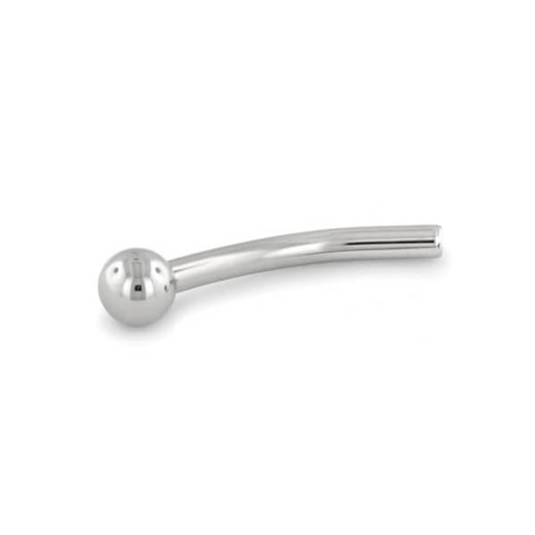 Curved Barbell With Fixed 3mm Ball - POST ONLY - Threadless