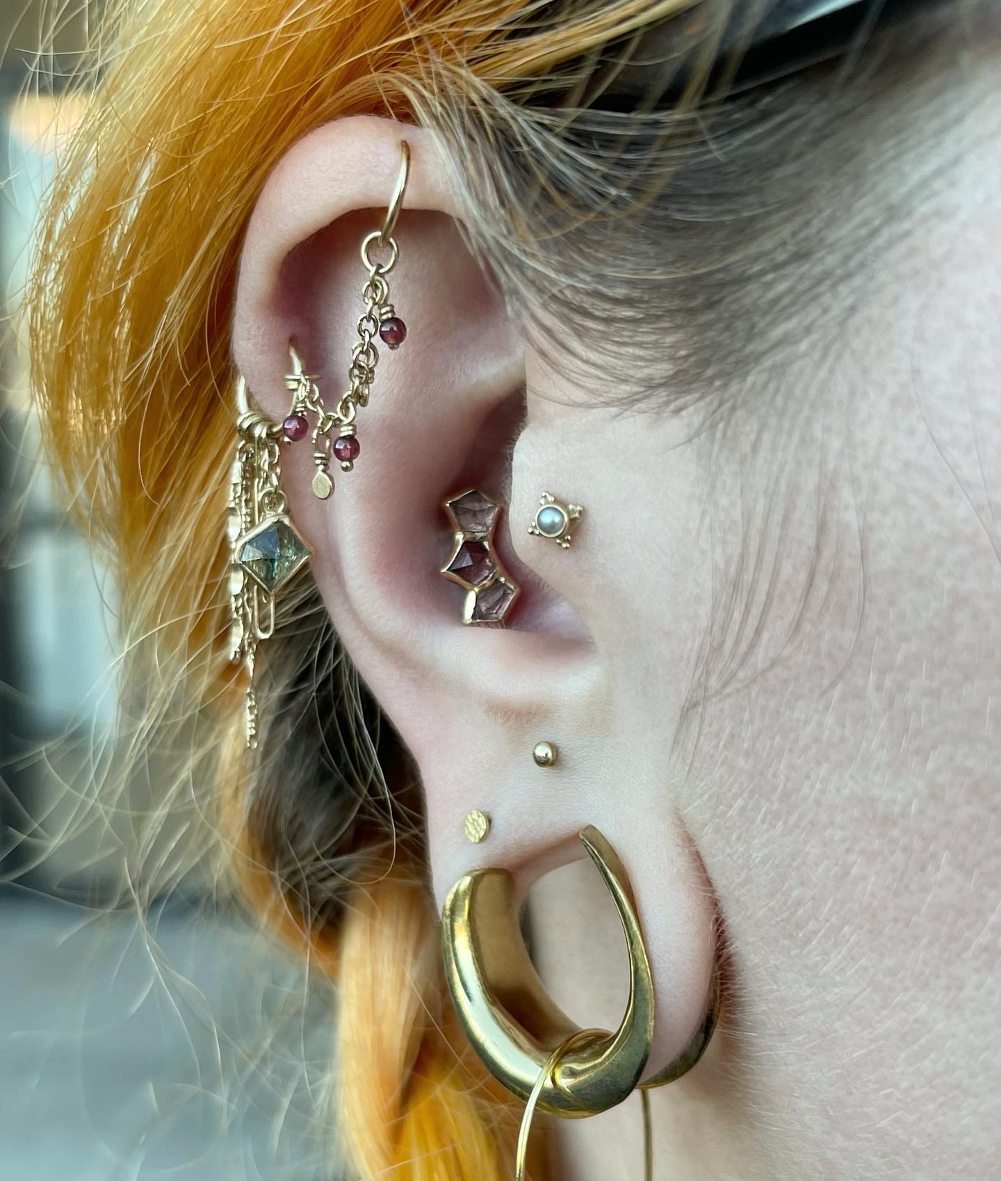 Helix, Forward Helix, Conch, & Tragus Piercing Rings – Ivy Piercing Studios