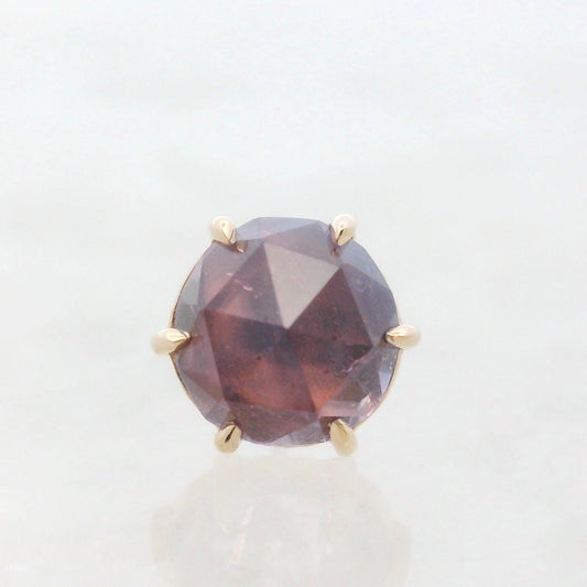 Rose Cut Winza Sapphire Yellow Gold