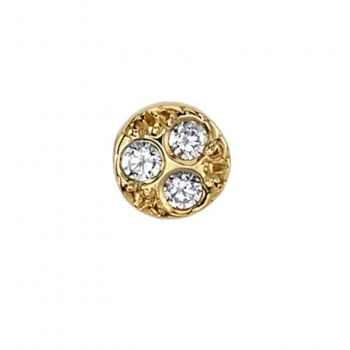 Pave Circles - Three Gems