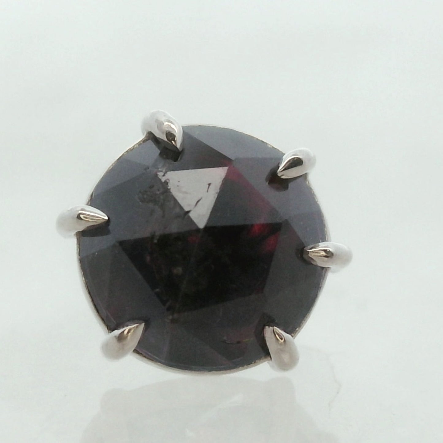 Rose Cut Winza Ruby Sapphire White Gold