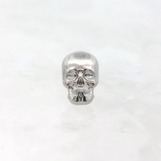 3D Skull - Titanium - Threadless