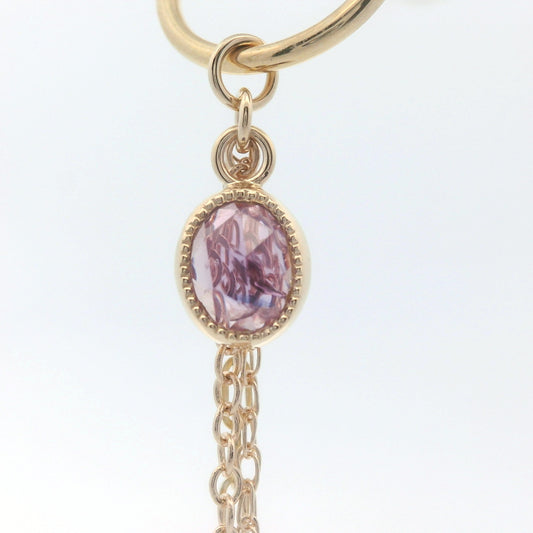 Chain Charm - Oval Winza Sapphire Yellow Gold