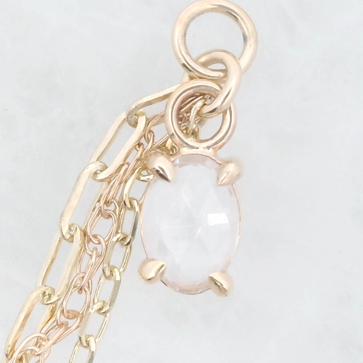 Chain Charm - Umba Sapphire Yellow Gold