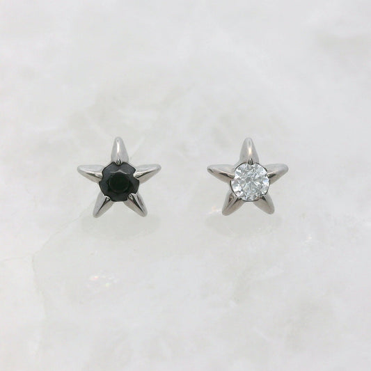 Gemmed Star End - Titanium