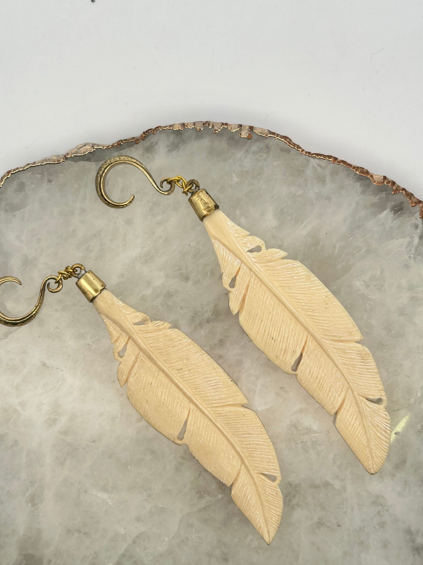 Bone Feather Hanger