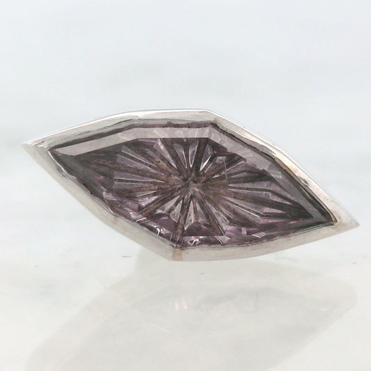 Fantasy Cut Lavender Sapphire Marquise Bezel
