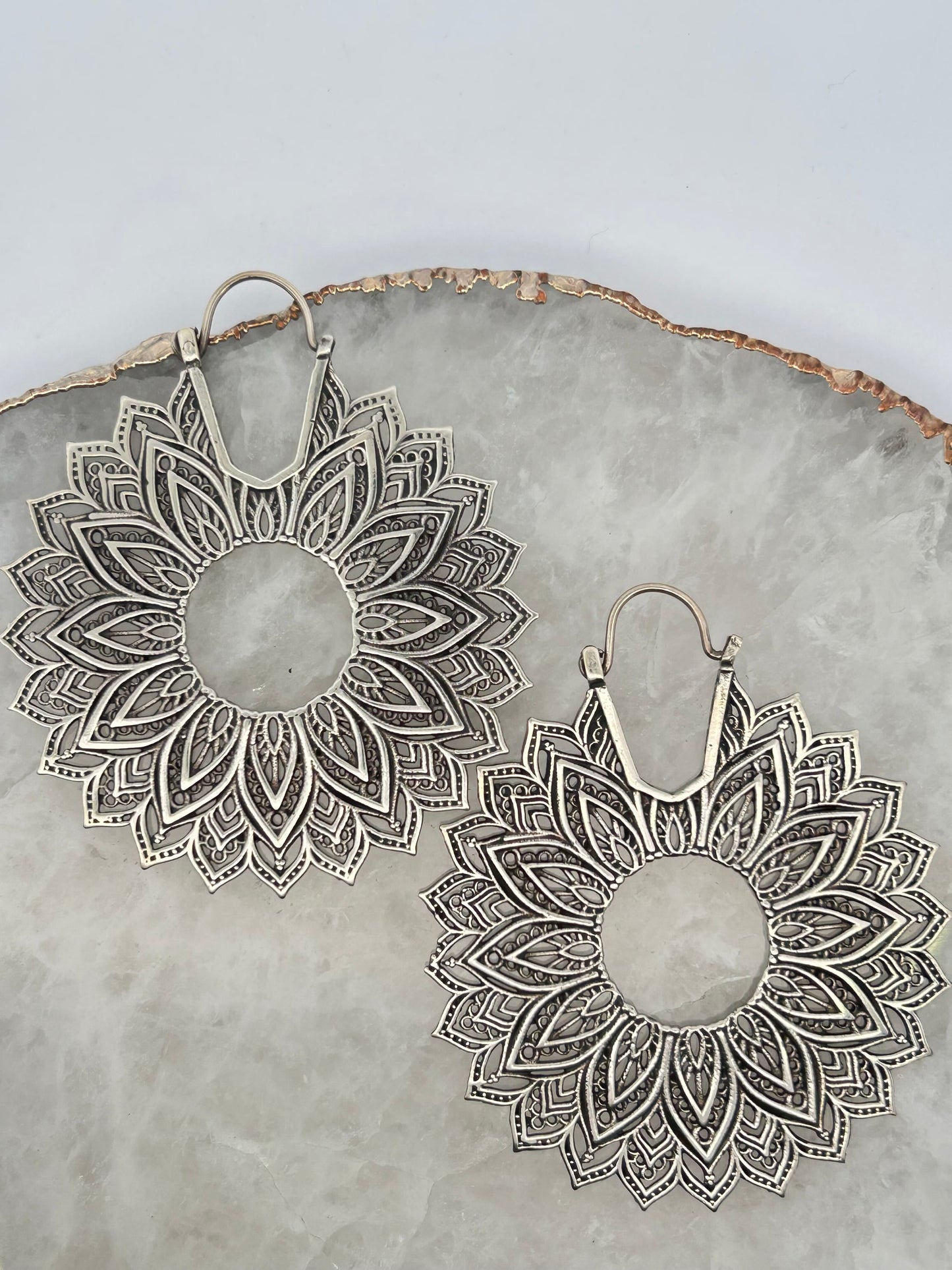 Leafy Mandala Earrings