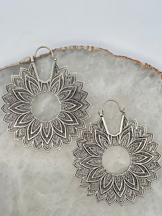 Leafy Mandala Earrings
