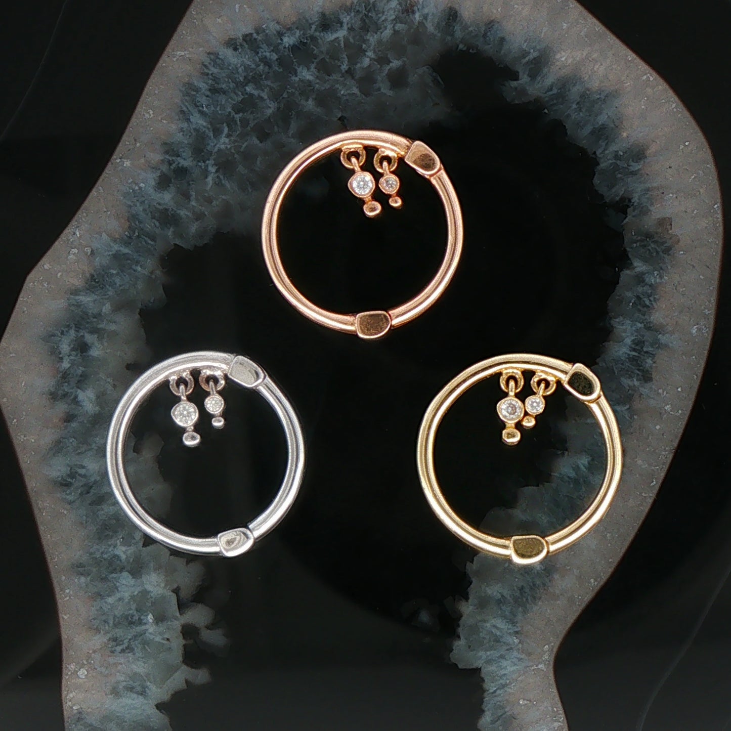 Liminality Dangle Hinge Ring