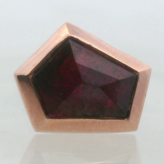 Geo Cut Garnet Bezel End