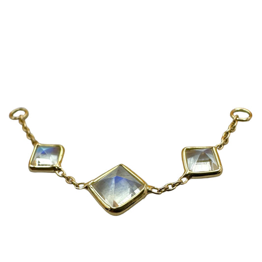 Triple Rainbow Moonstone Chain Attachment