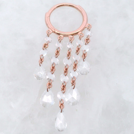 Graduated Diamond Tassel Ring