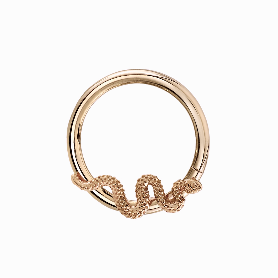 Delicate Snake Seam Ring