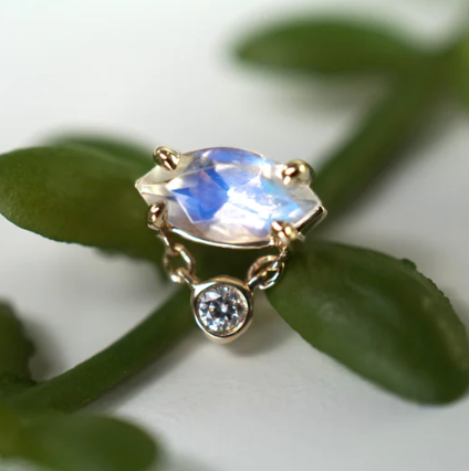 Marquise with Bezel Dangle