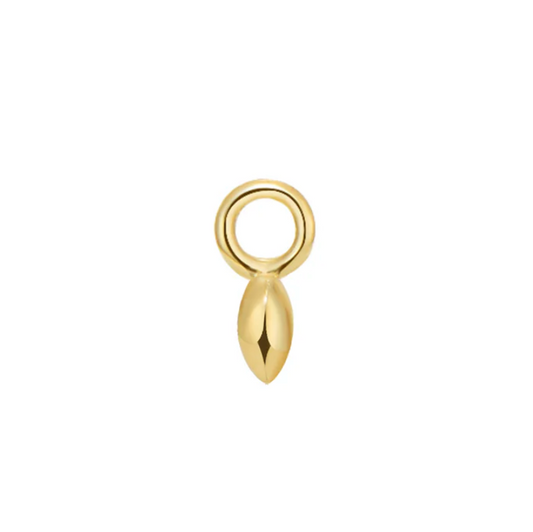 Tiny Marquise Bead Charm