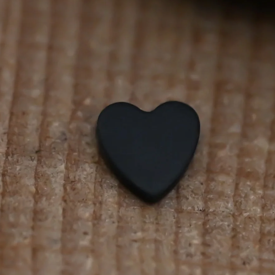 Heart - Niobium Threadless