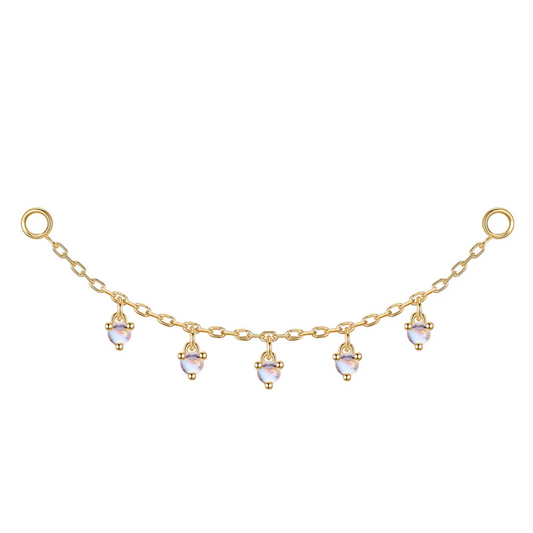 Dripping Five Gem Chain Attachment
