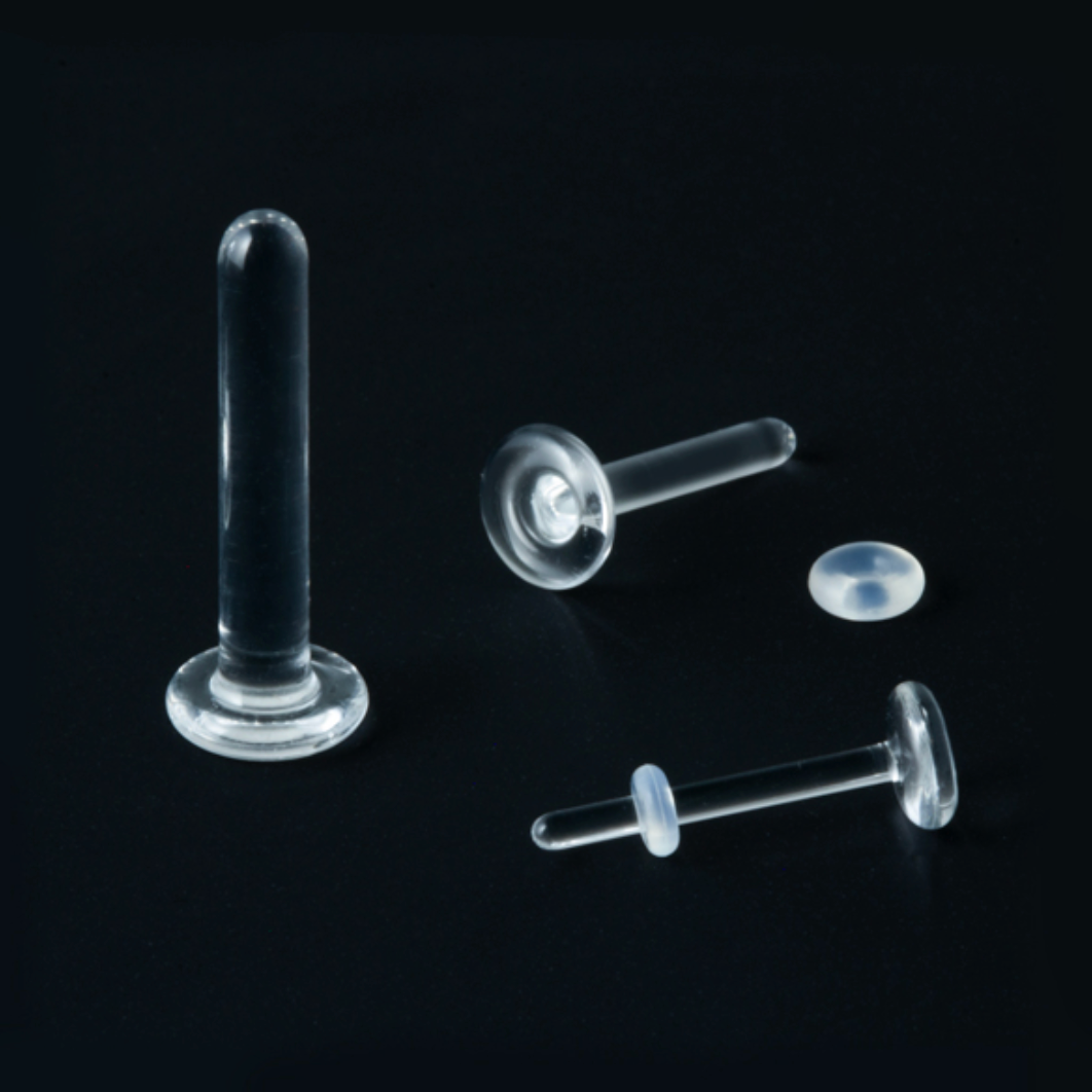 Glass Labret Retainers – Ivy Piercing Studios