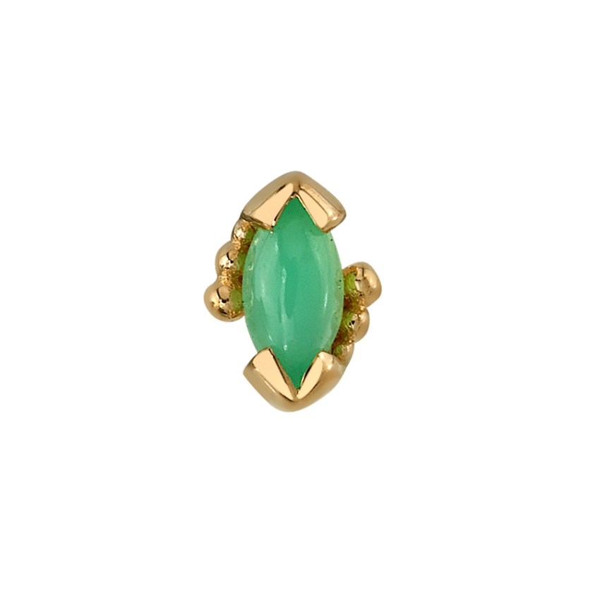 Beaded Marquise V Prong
