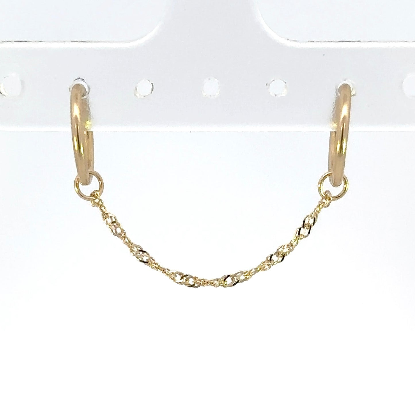 Singapore Chain 1.2mm - 14k Yellow Gold - Single Draping Chain