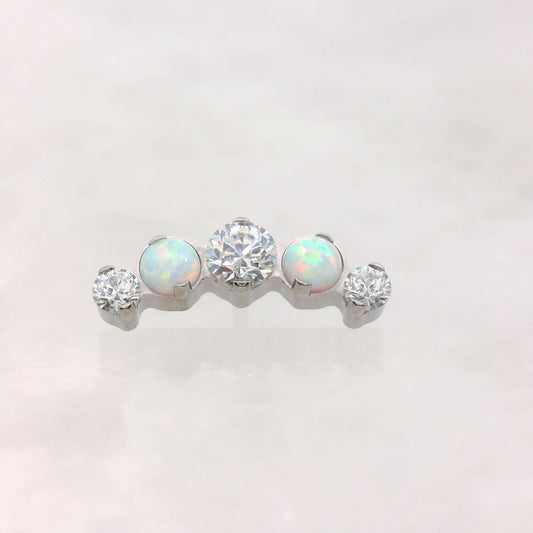 Prium - Single Row - Faceted Gems and Opals