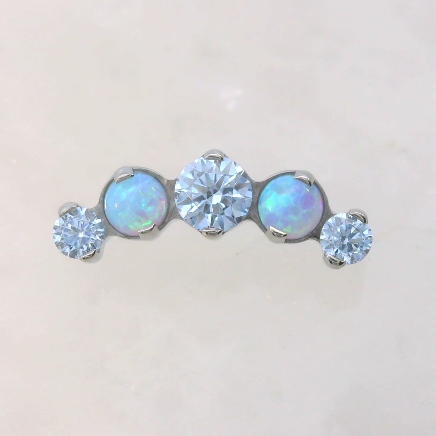 Prium - Single Row - Faceted Gems and Opals