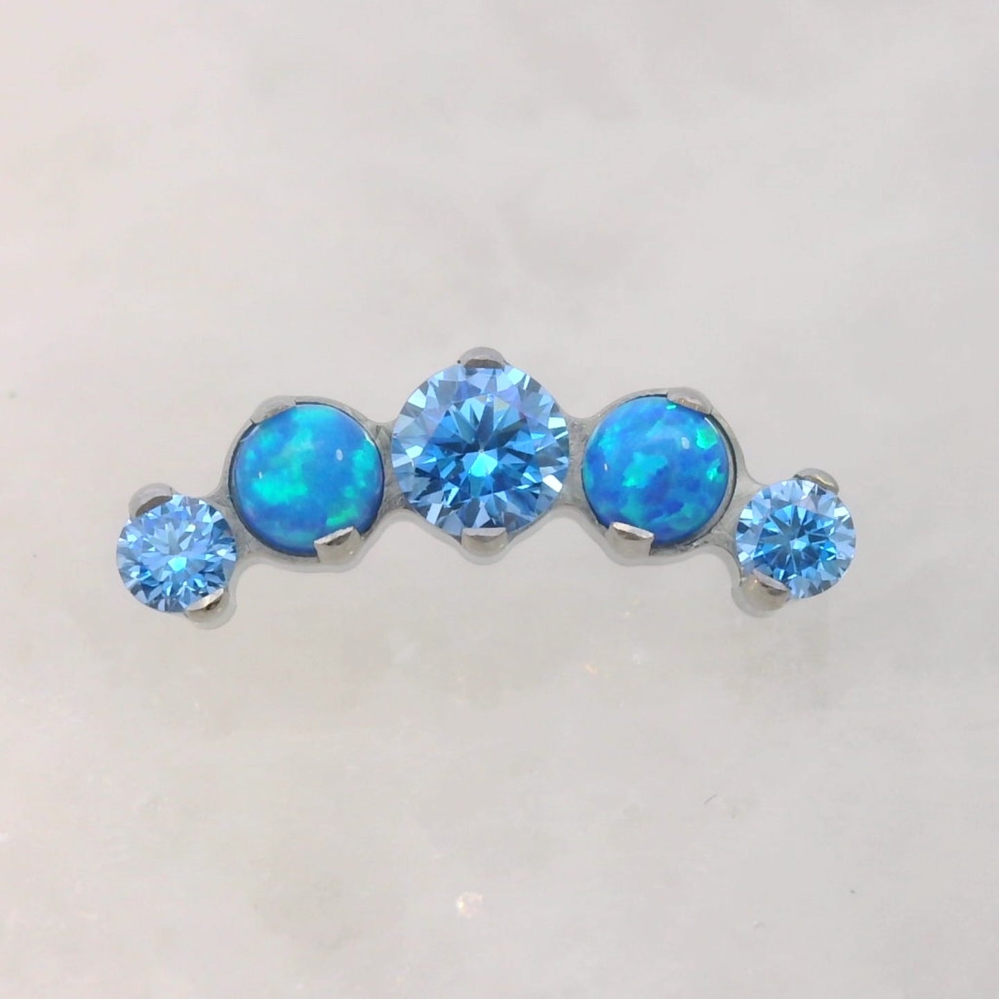 Prium - Single Row - Faceted Gems and Opals