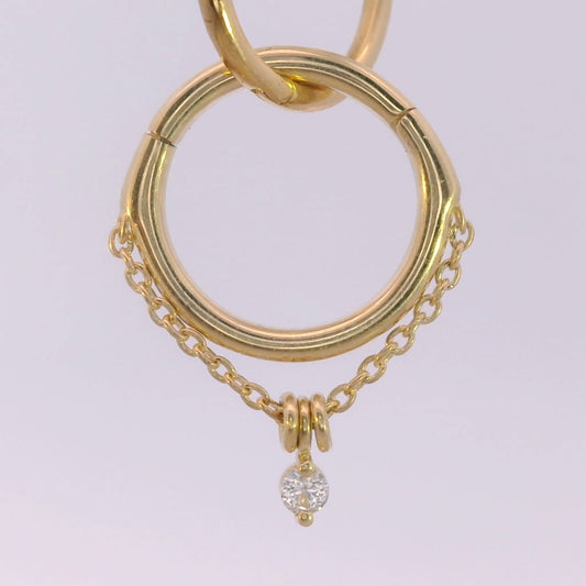 Stoned Chained Easy Ring