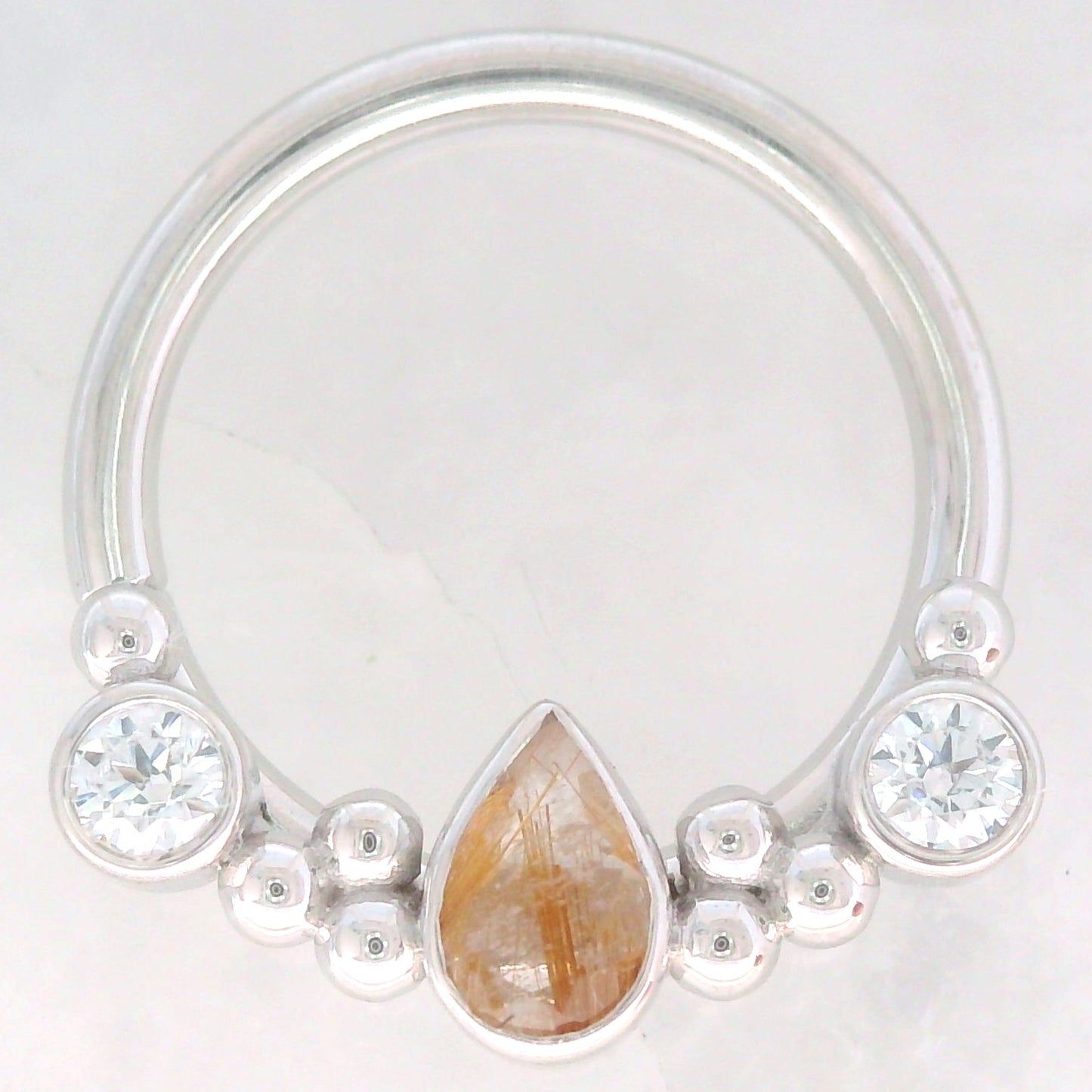 Inside Out Eden Pear Seam Ring