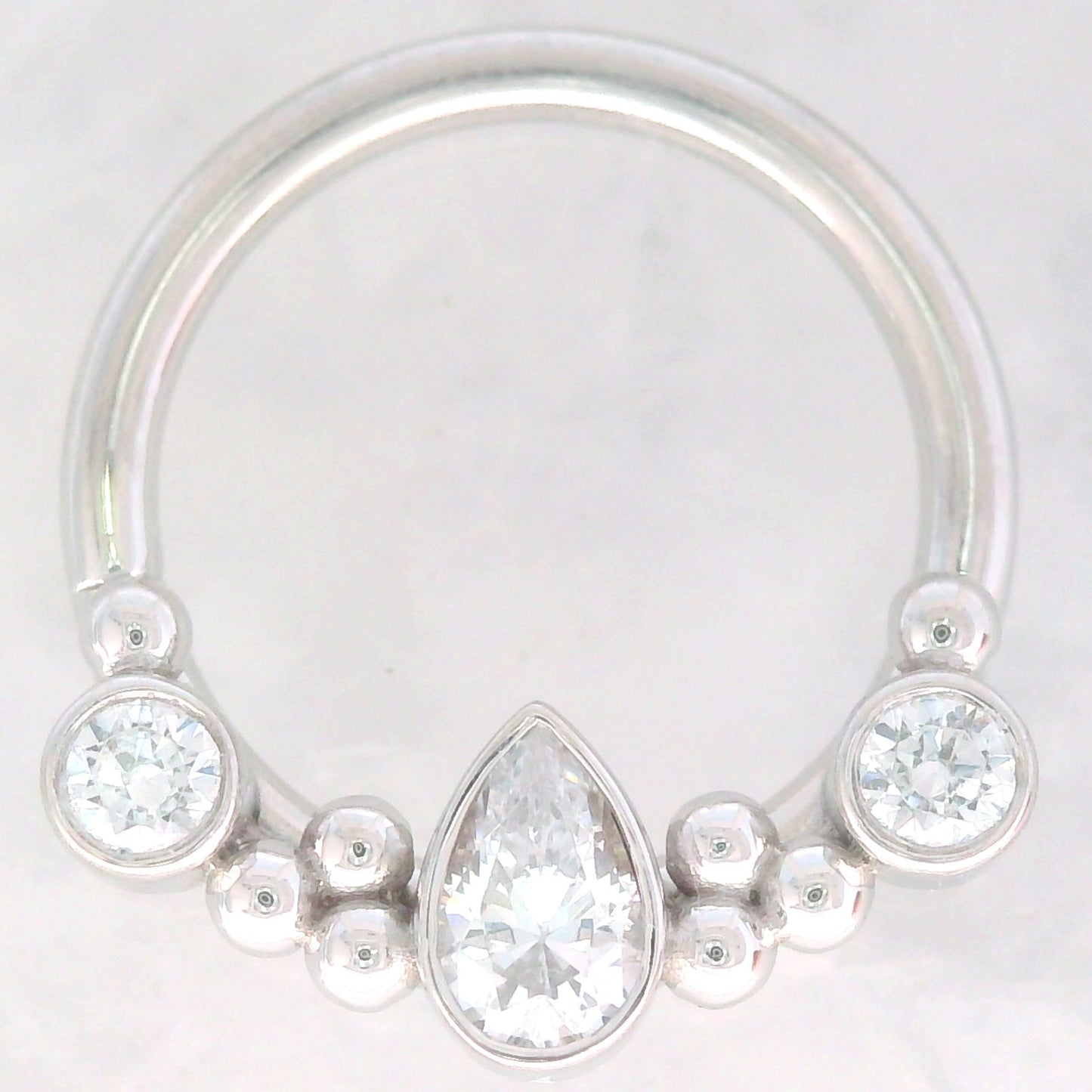 Inside Out Eden Pear Seam Ring