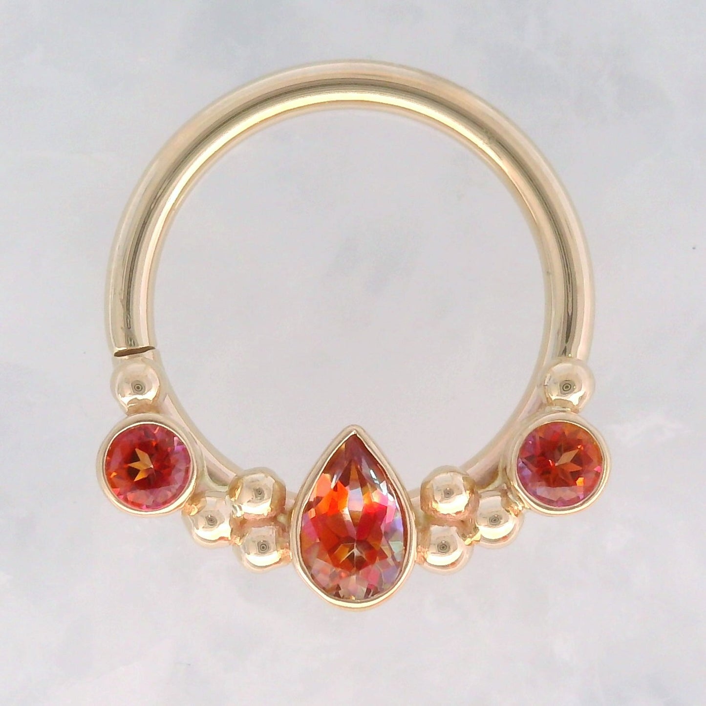 Inside Out Eden Pear Seam Ring