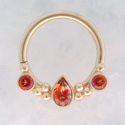 Inside Out Eden Pear Seam Ring