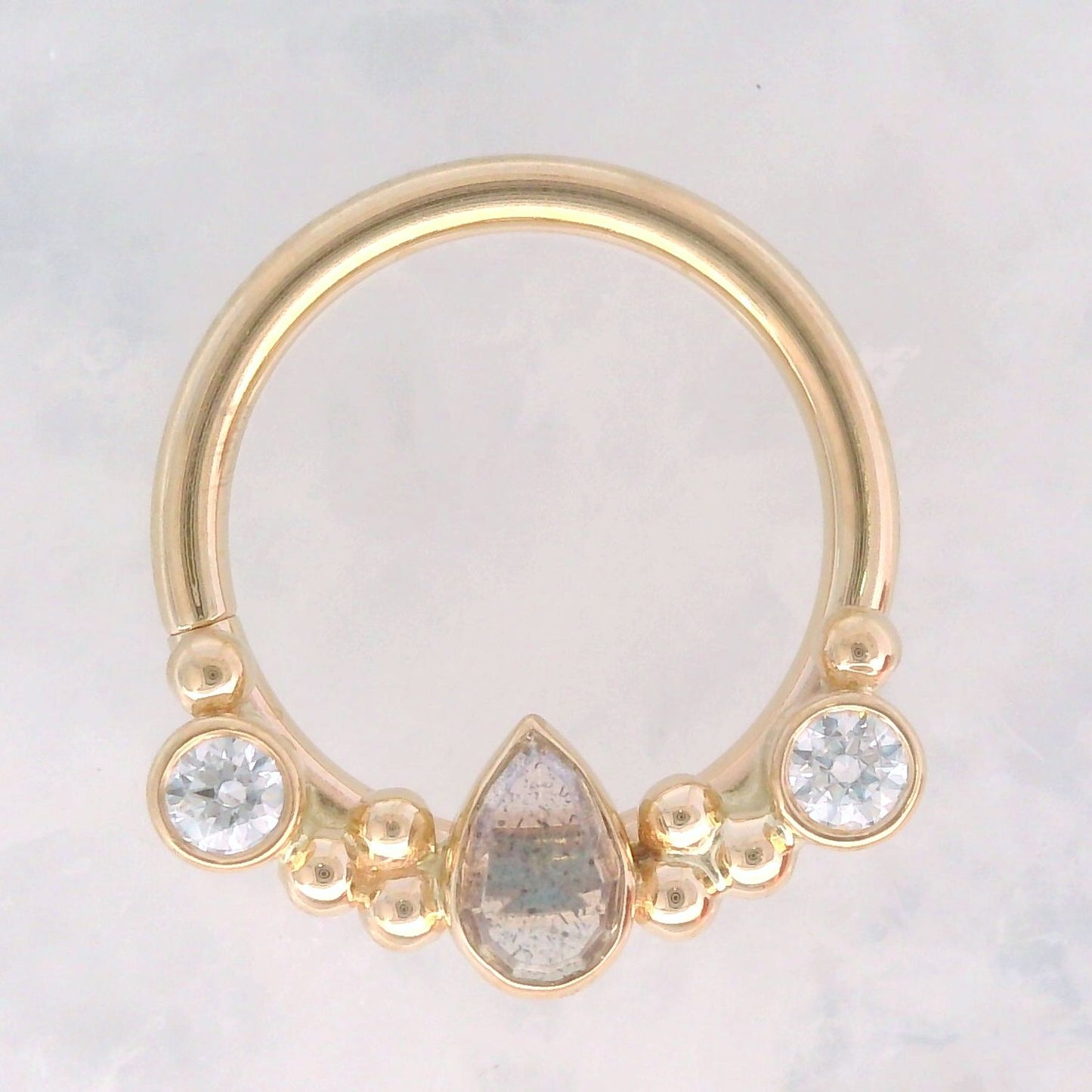 Inside Out Eden Pear Seam Ring