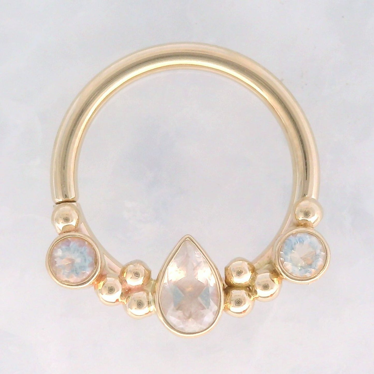 Inside Out Eden Pear Seam Ring