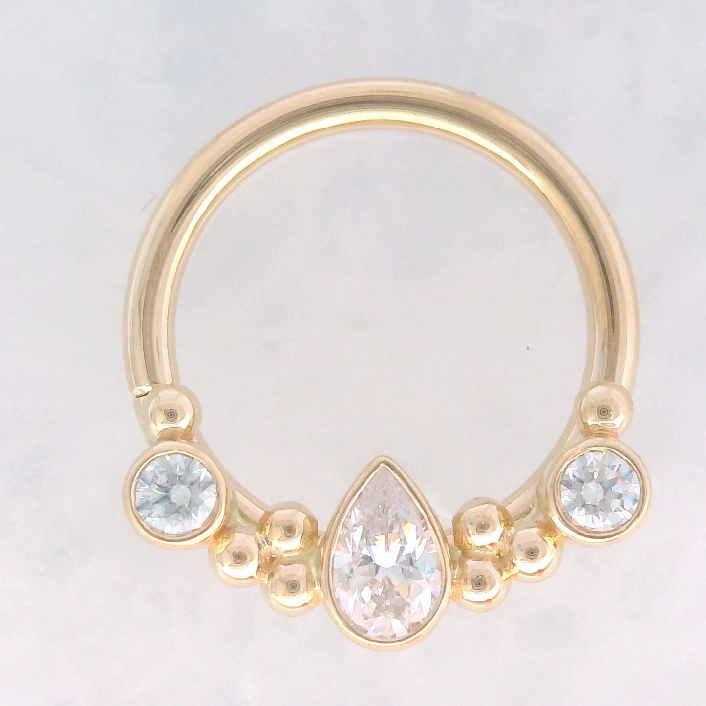 Inside Out Eden Pear Seam Ring