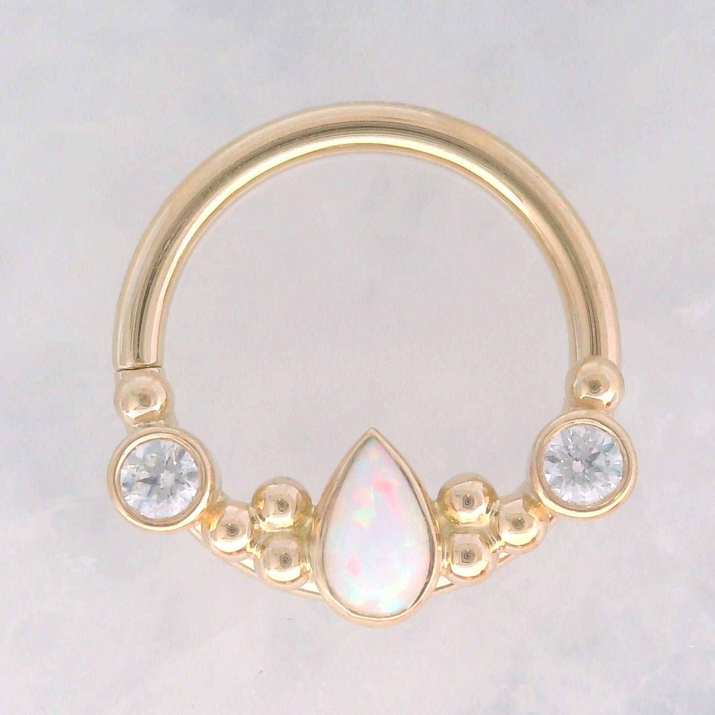 Inside Out Eden Pear Seam Ring