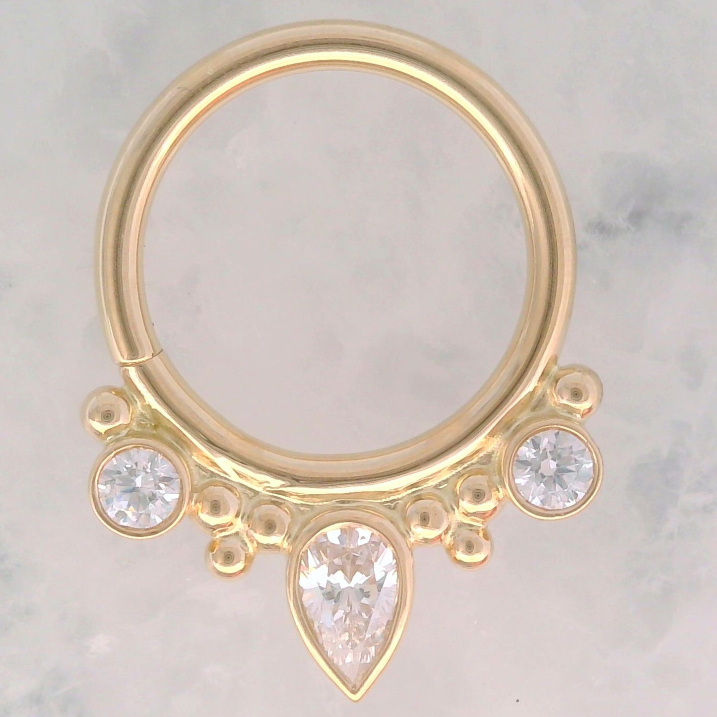 Eden Pear Seam Ring